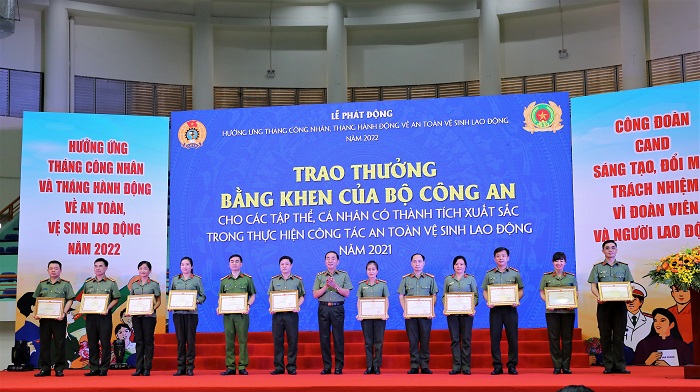 Công đoàn Công an nhân dân phát động hưởng ứng Tháng Công nhân, Tháng hành động về An toàn vệ sinh lao động năm 2022